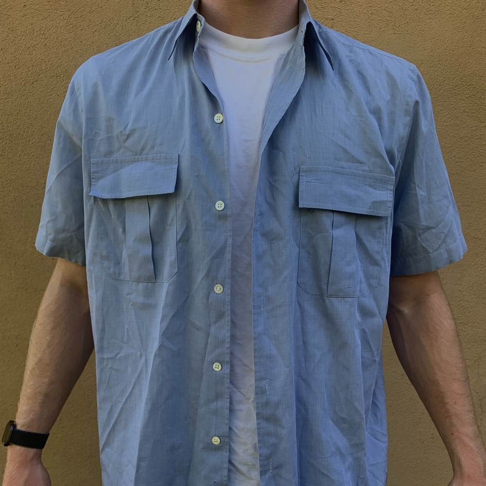 Blue Banana Republic short sleeved button down